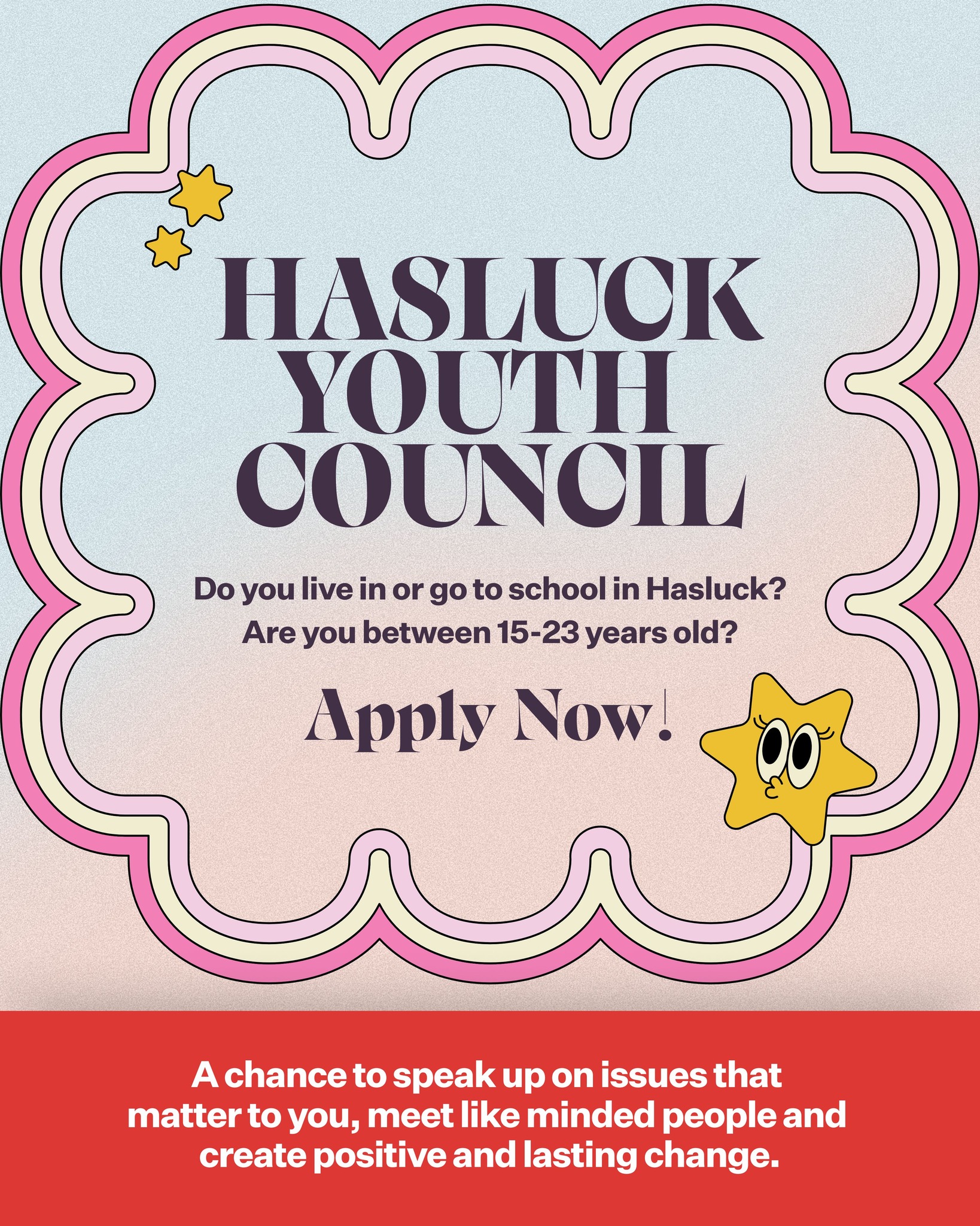 Tania - I'm launching the 2026 Hasluck Youth Council. Fill out the link ...