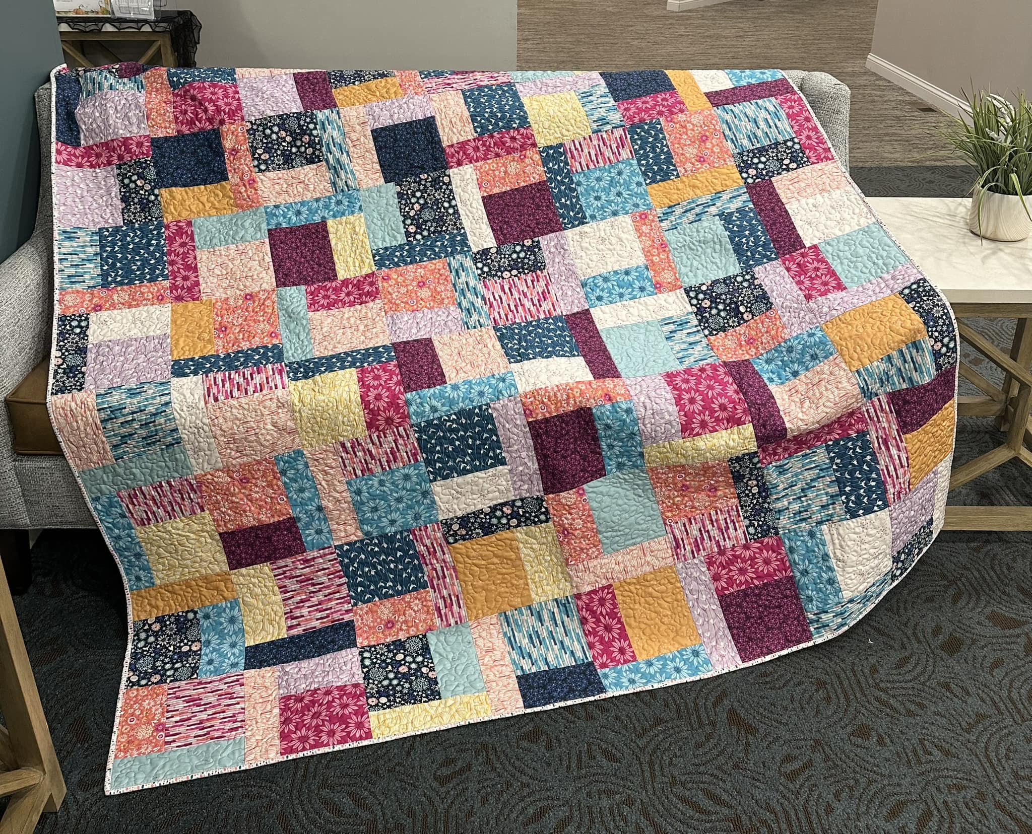 Coat of many colors quilt no pattern used