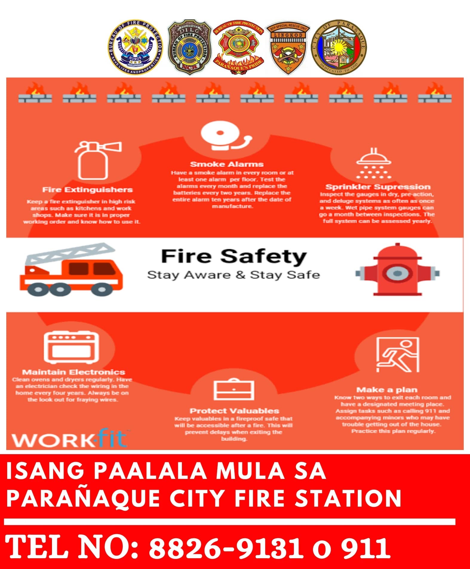 𝐅𝐢𝐫𝐞 𝐒𝐚𝐟𝐞𝐭𝐲 𝐓𝐢𝐩𝐬 𝐟𝐨𝐫 𝐭𝐡𝐞 𝐃𝐚𝐲! Ang... - BFP Parañaque City | Facebook