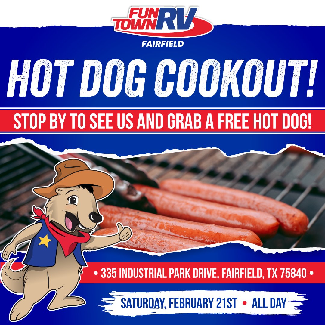 Fun Town RV - 🌭🔥 FAIRFIELD, IT’S COOKOUT TIME! 🔥🌭 We’re... | Facebook
