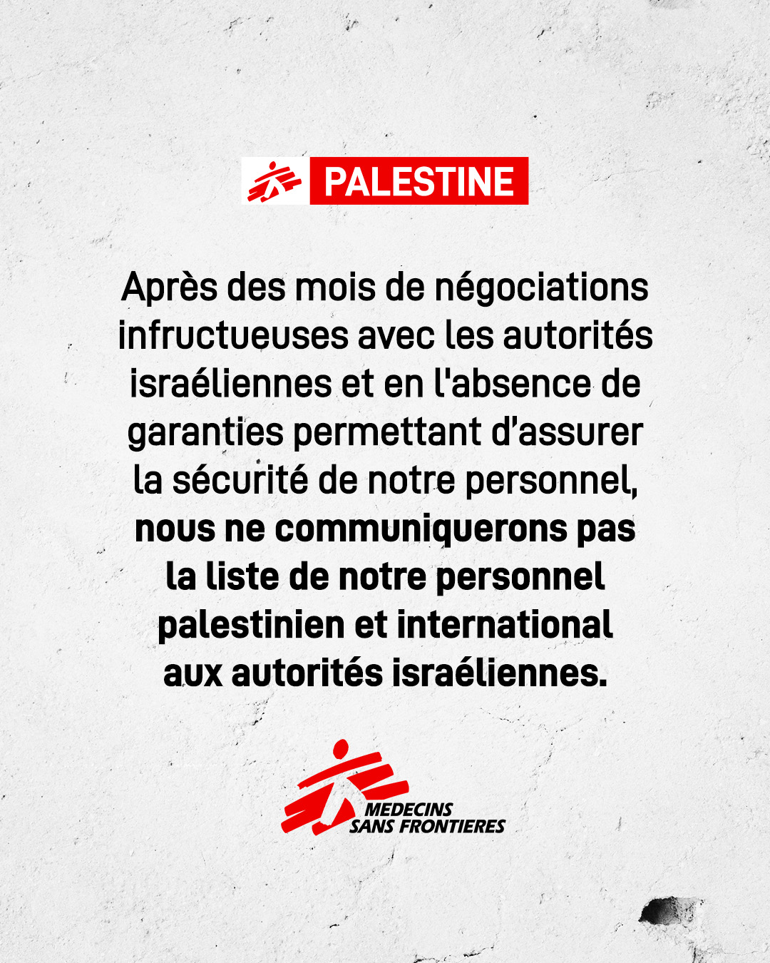 Doctors - Déclaration de MSF sur le partage d’informations relatives à ...