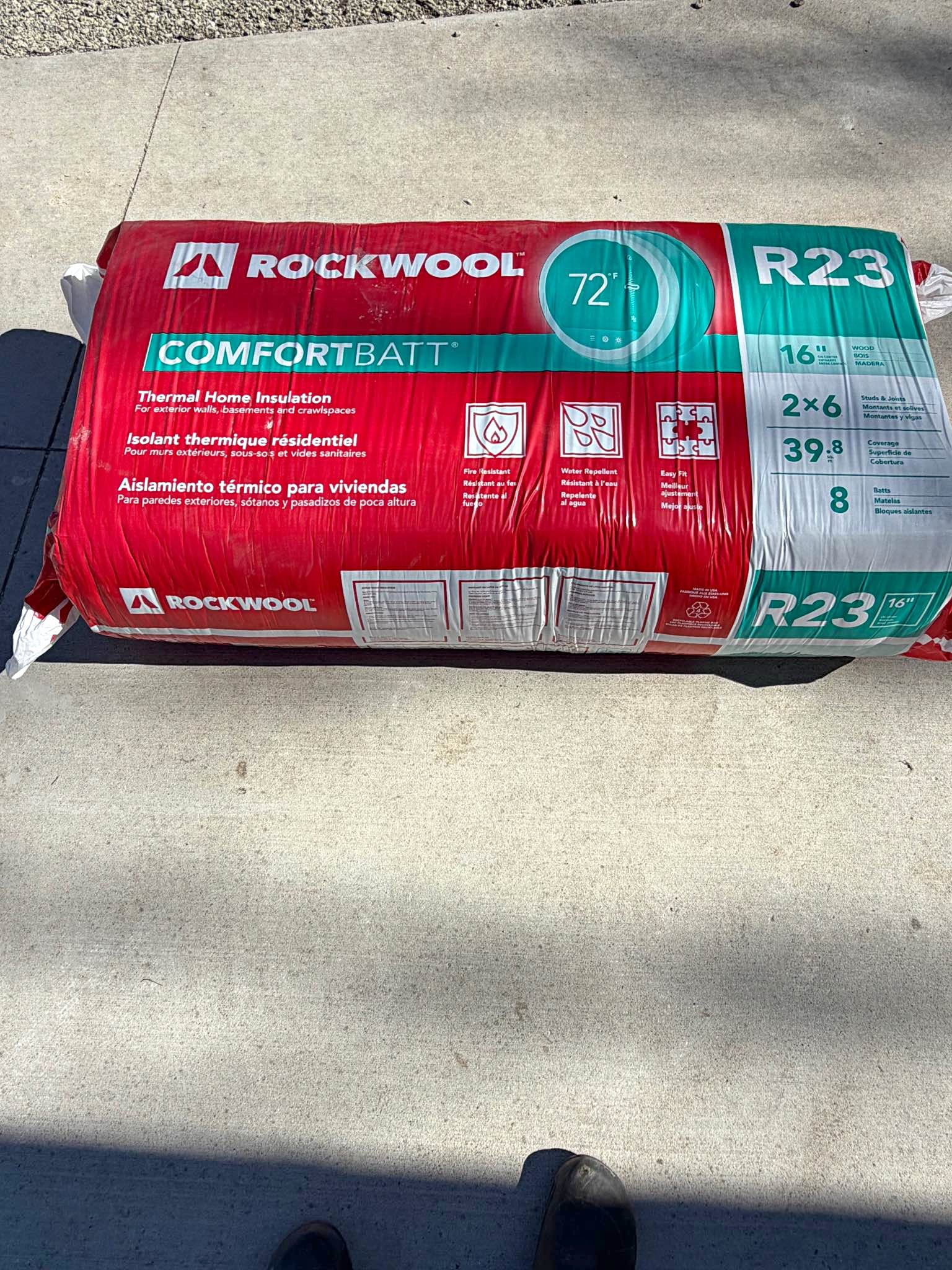 New Rockwool Comfortbatt R23 Insulation - Painting Tools - Dodge Center ...