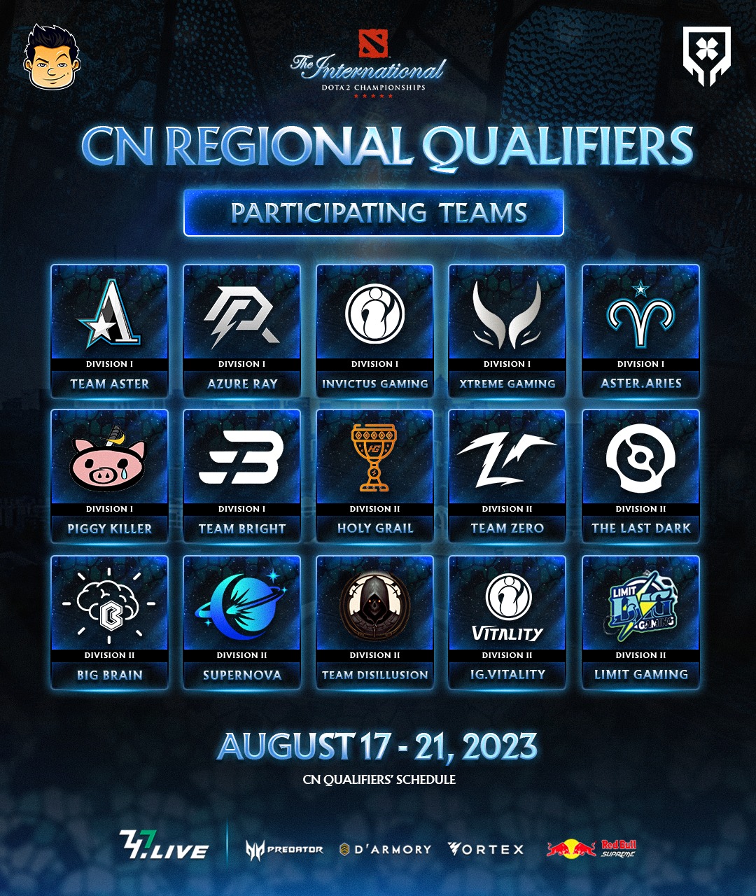 KuyaNic - CHINA REGIONAL QUALIFIERS Participating Teams! Sino kaya sa ...