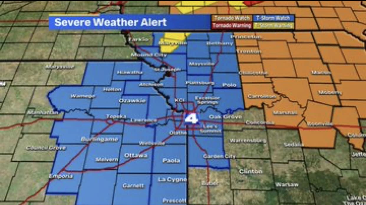 A severe thunderstorm watch... - Meteorologist Karli Ritter