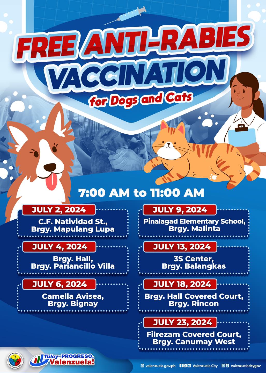 Valenzuela City - FREE Anti-Rabies Vaccine for your pets!... | Facebook