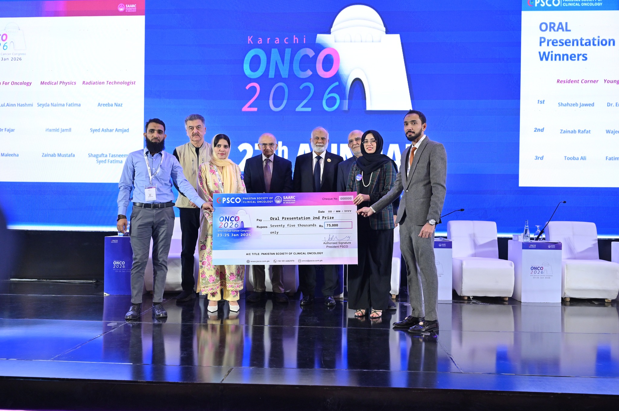 Pakistan - Oral Presentation Winners | ONCO 2026 We are pleased to ...