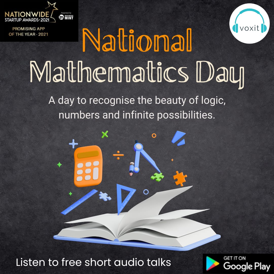 Voxit - Celebrating National Mathematics Day, honouring the legacy of ...