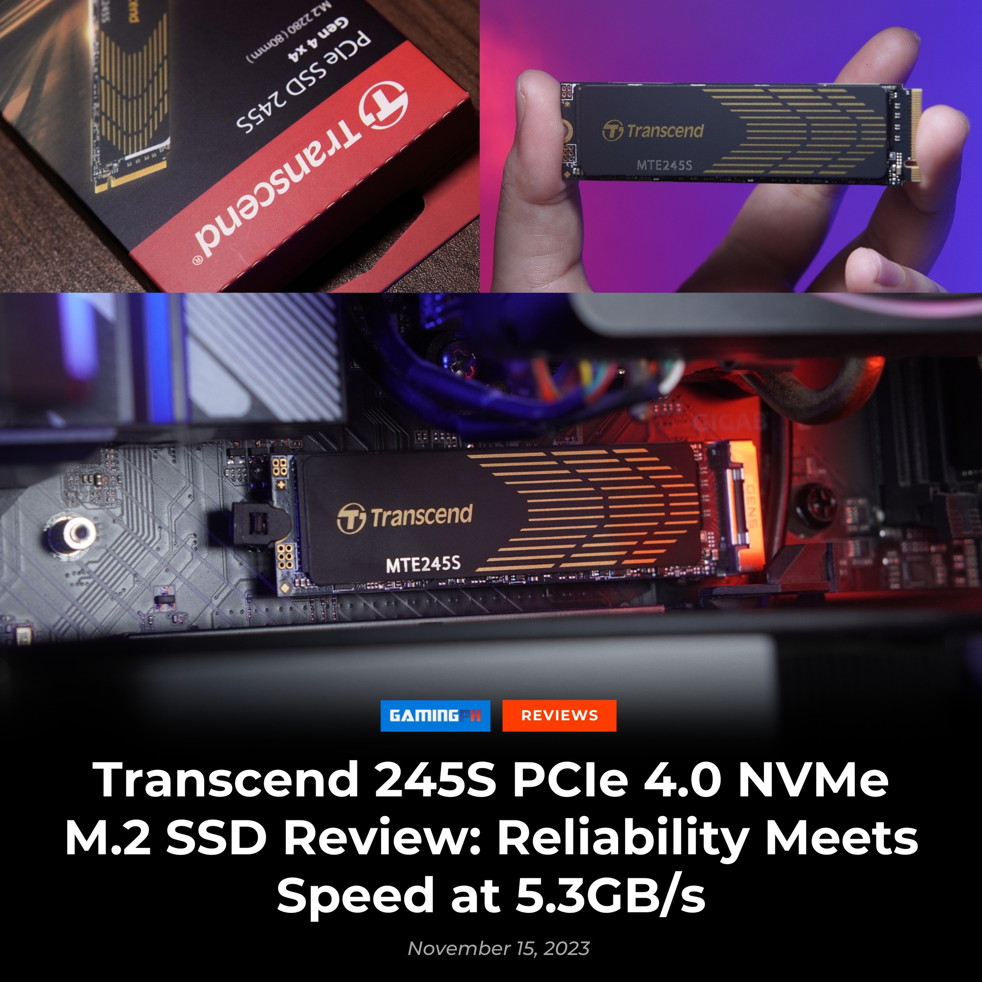 ?Here comes Transcend new product-- NVMe PCIe Gen4 x4 MTE250H M.2 