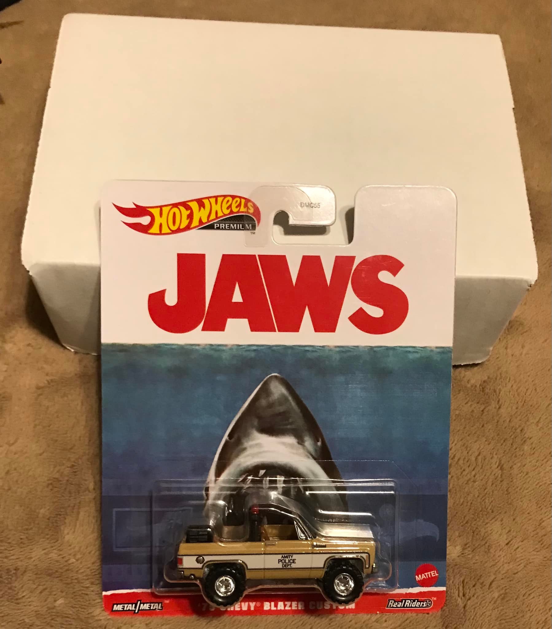 Hot Wheels Jaws du Film Le Requin Die Cast Modèle Voiture 1975 Chevy