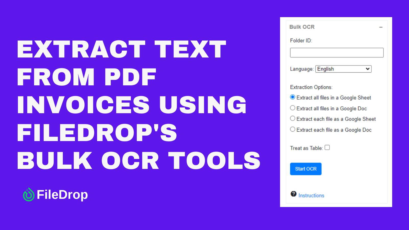 FileDrop - Learn to extract text from a batch of PDF invoices using ...