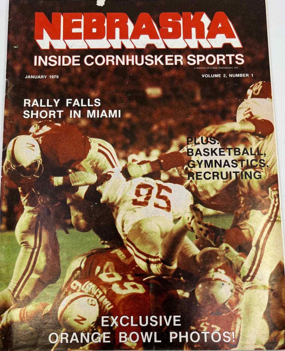 The front cover of the December 1979 Nebraska Inside Sports magazine.