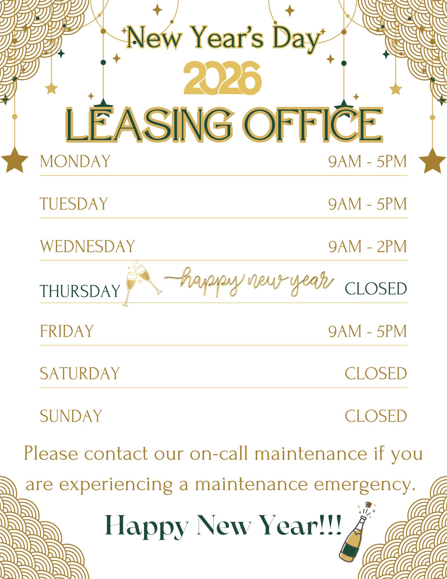 🎉 Updated Office Hours for the New... - Palm Cove Apartments | Facebook
