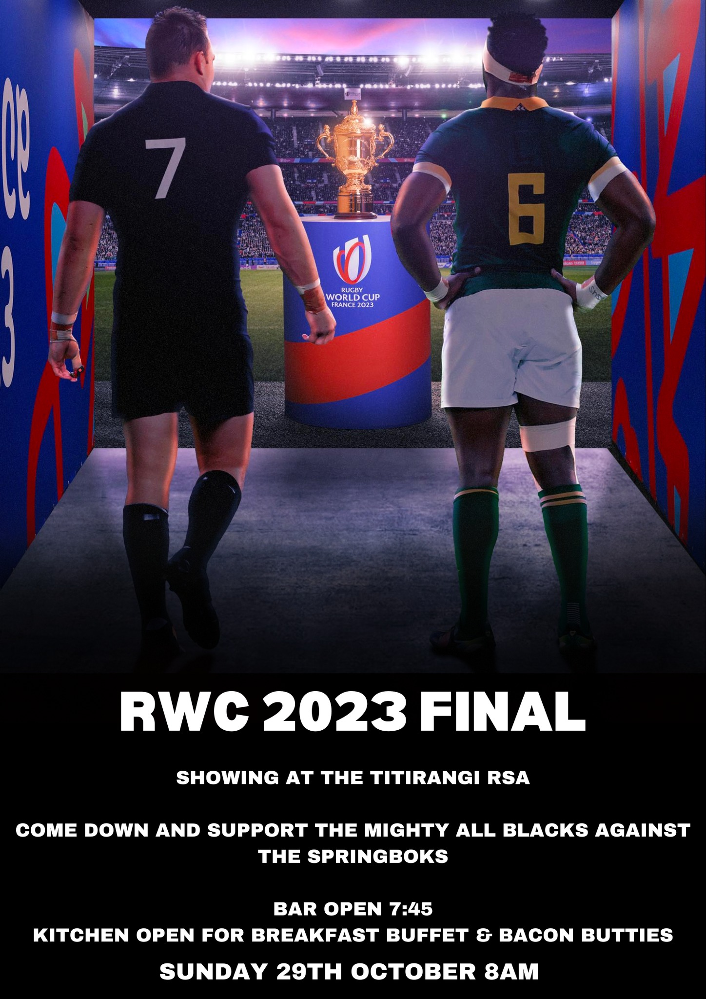 Titirangi RSA - The Final is upon us, All Blacks V South... | Facebook