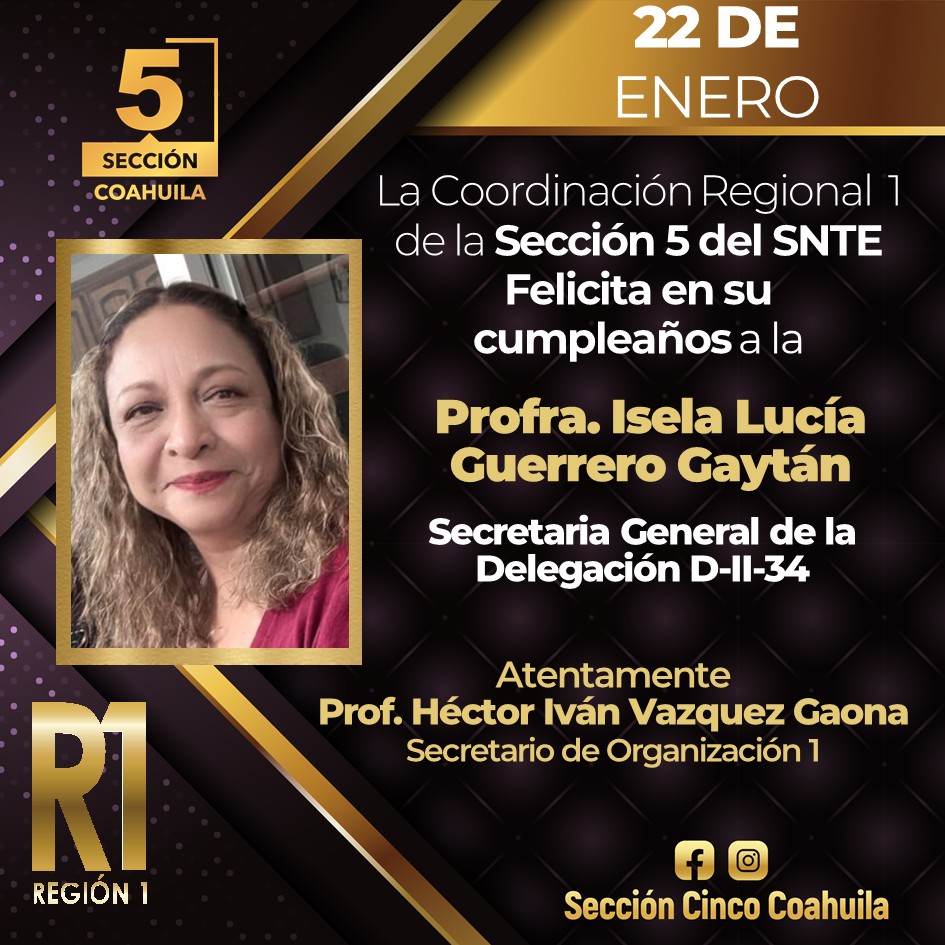 Secretaría - 🎂 La Secretaría de Organización de la Región 1 de la ...