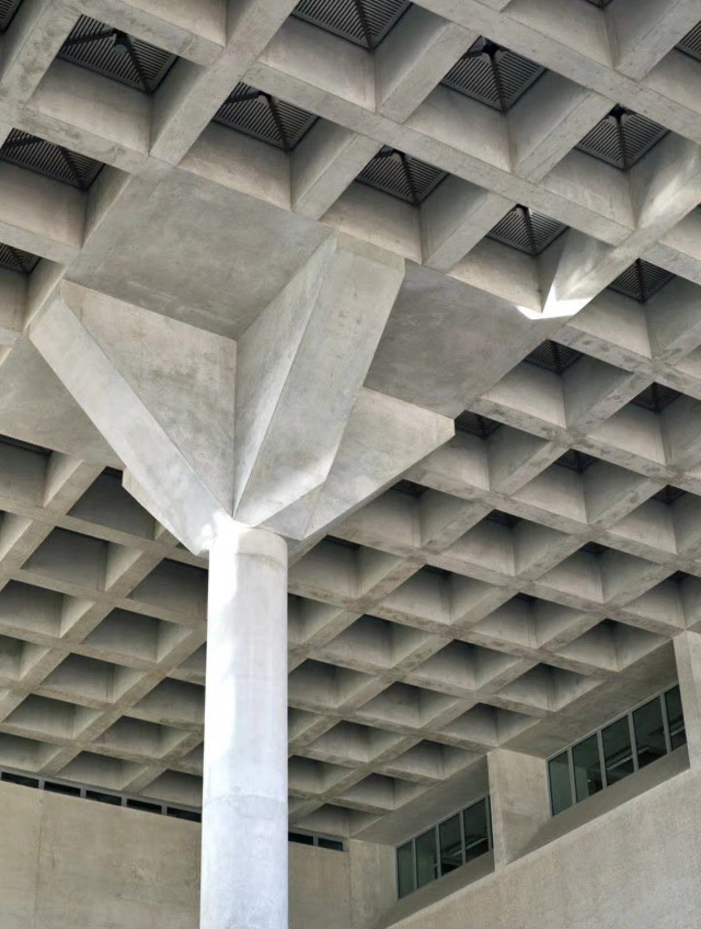 Engineering - Concrete waffle slab structure. This type of reinforced ...
