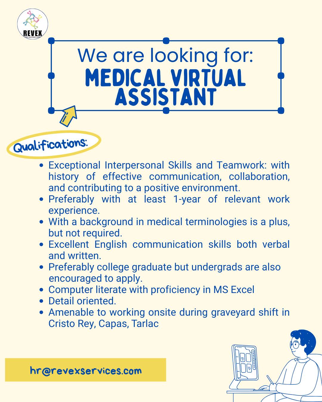 🔔 𝗨𝗥𝗚𝗘𝗡𝗧: 𝗠𝗘𝗗𝗜𝗖𝗔𝗟... - RevEx Virtual Assistance Services | Facebook