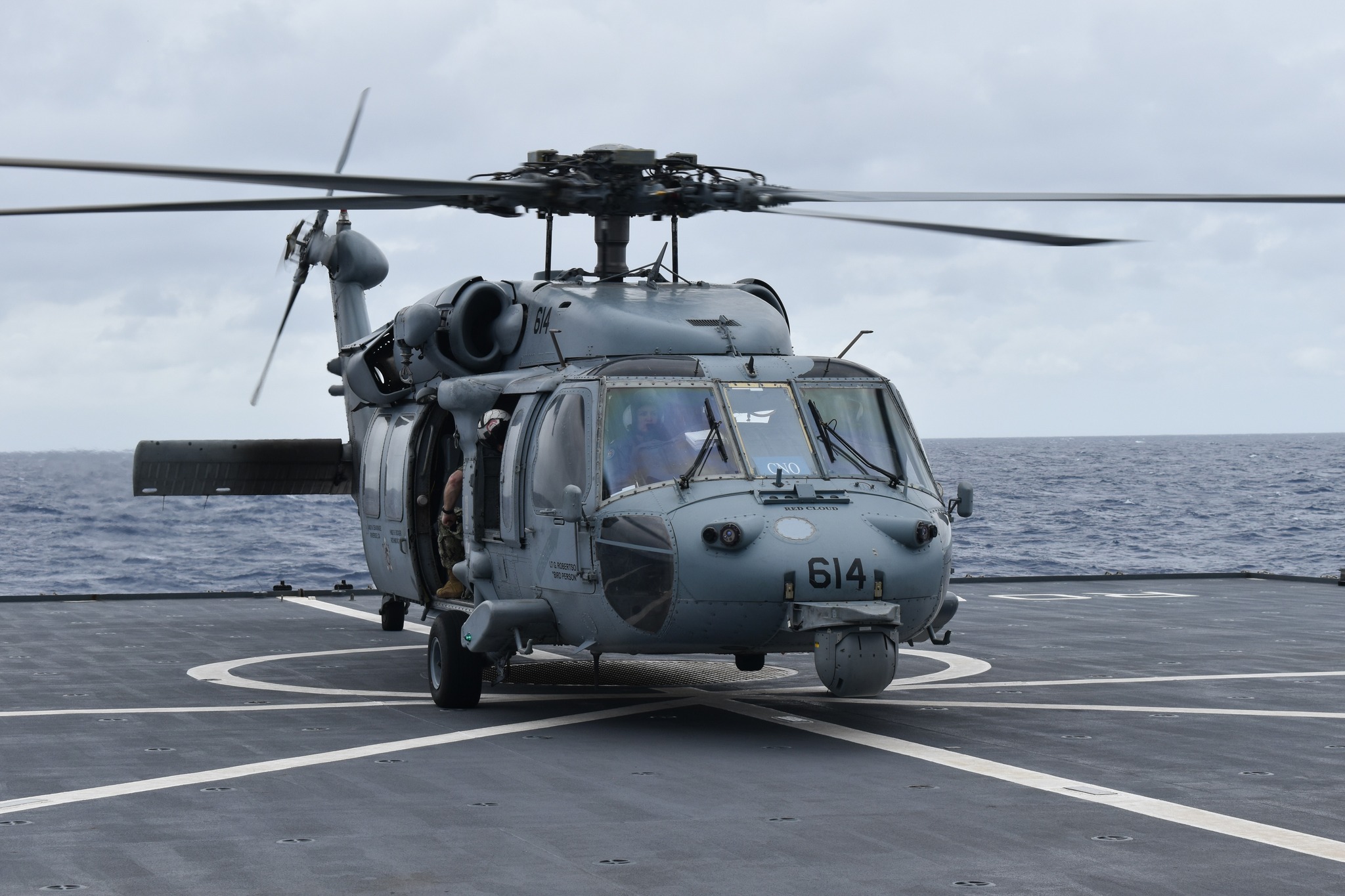 Royal - Admiral on deck 🫡 An MH60S Seahawk helicopter carrying the U.S ...