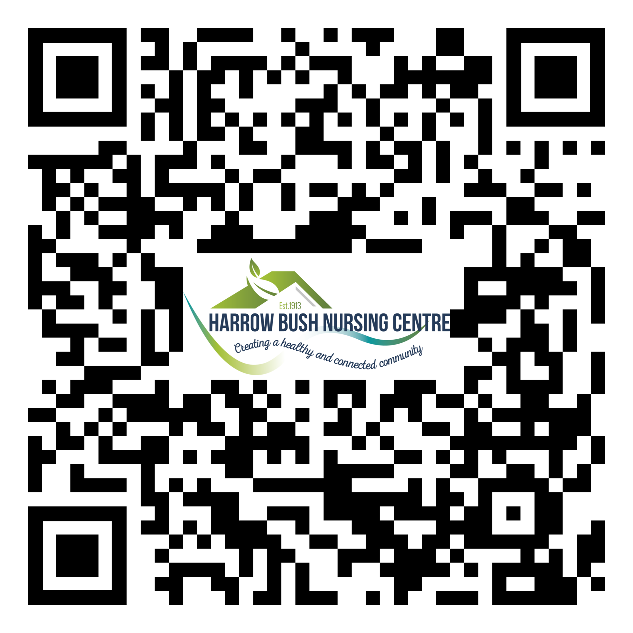 Our newly generated QR... - Harrow Bush Nursing Centre Page
