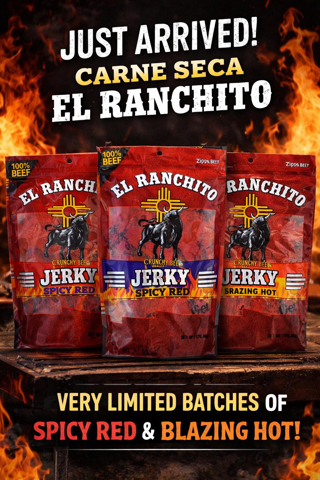 Jimmy - 🔥 JUST ARRIVED 🔥 Carne Seca El Ranchito is back on the shelves ...