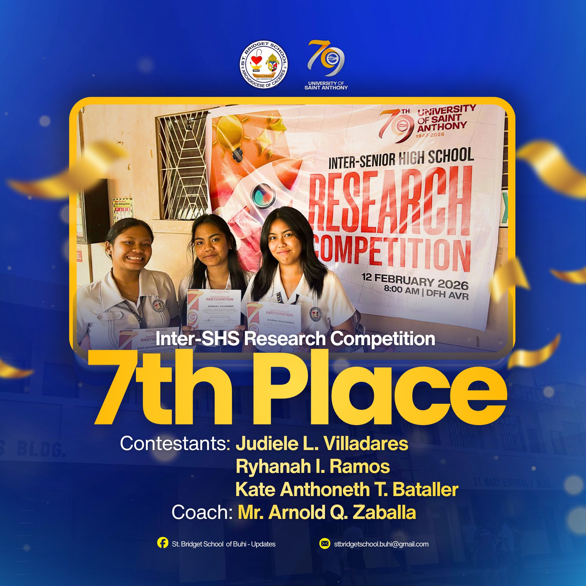 St. Bridget School... - St. Bridget School of Buhi -Updates