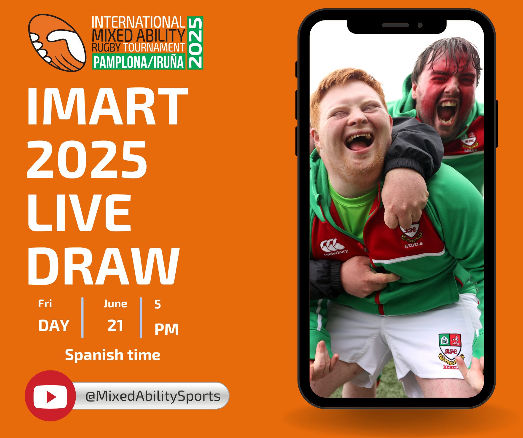 🗓Friday 21... - International Mixed Ability Rugby Tournament | Facebook