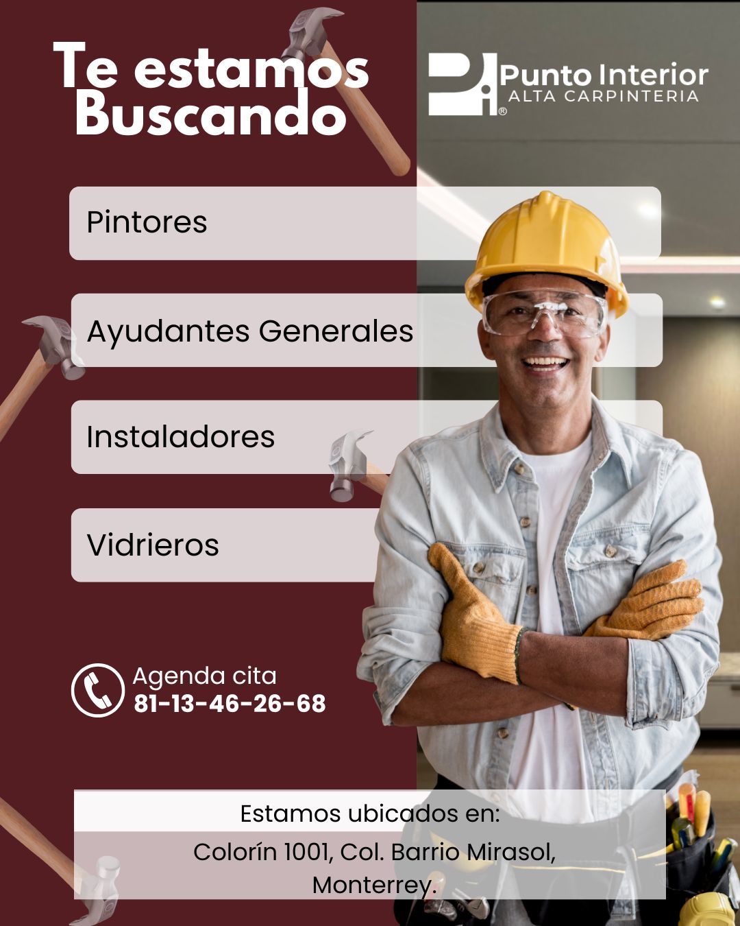 Punto Interior Alta Carpintería - Reclutamiento | Monterrey