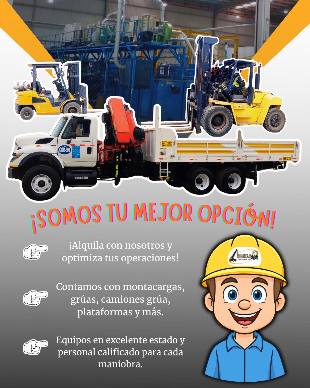 🚜💪 ¡Somos tu mejor opción en... - EMCA Montacargas | Facebook