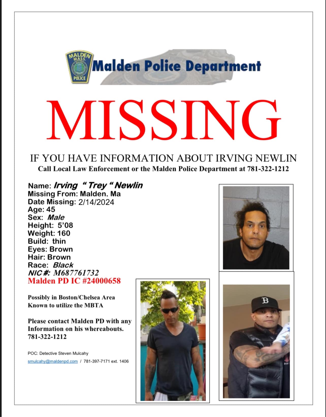 Malden - Have You Seen Me ⁉️ The Malden Police department is seeking ...