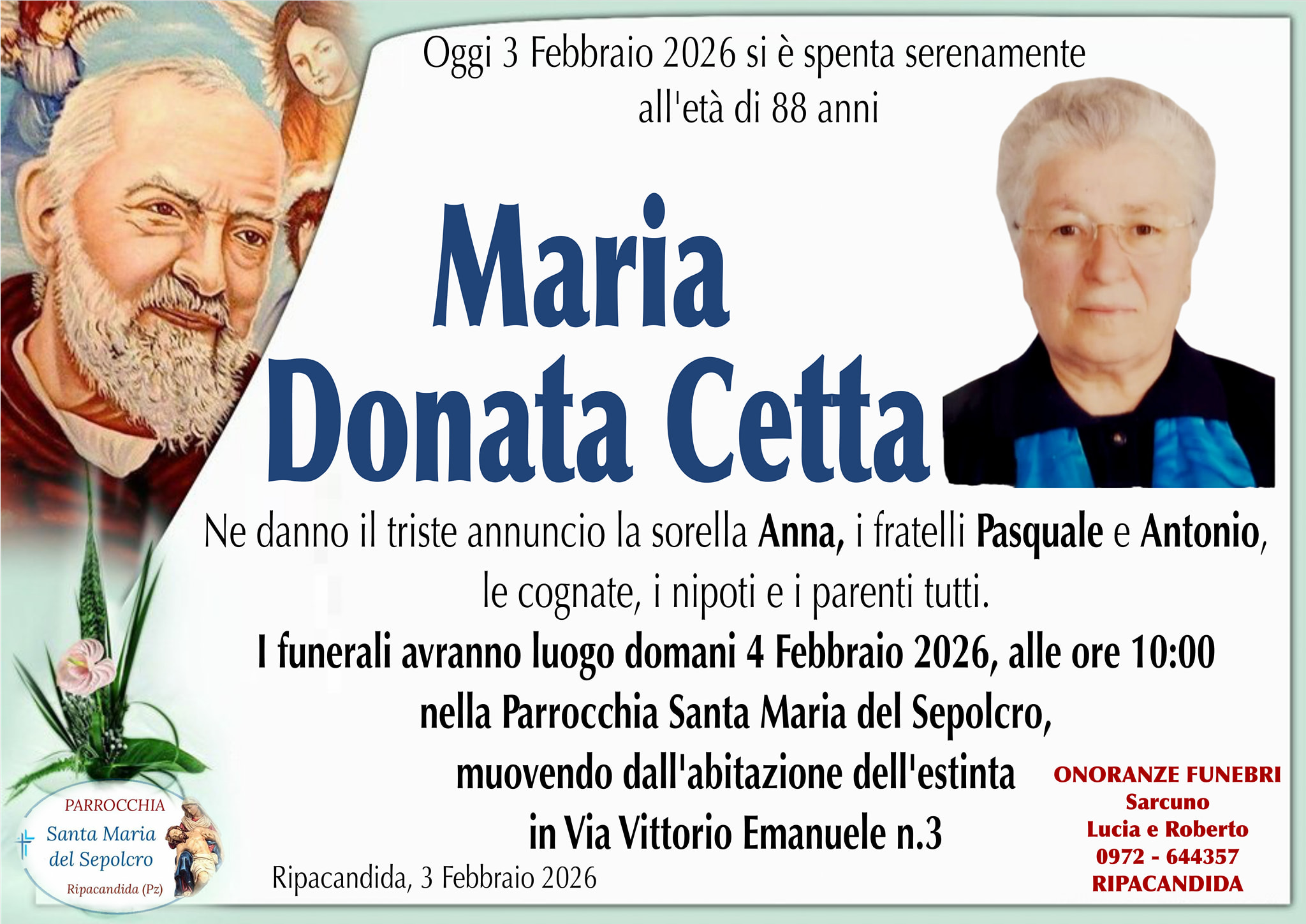 Parrocchia Santa Maria del Sepolcro Ripacandida | Ripacandida