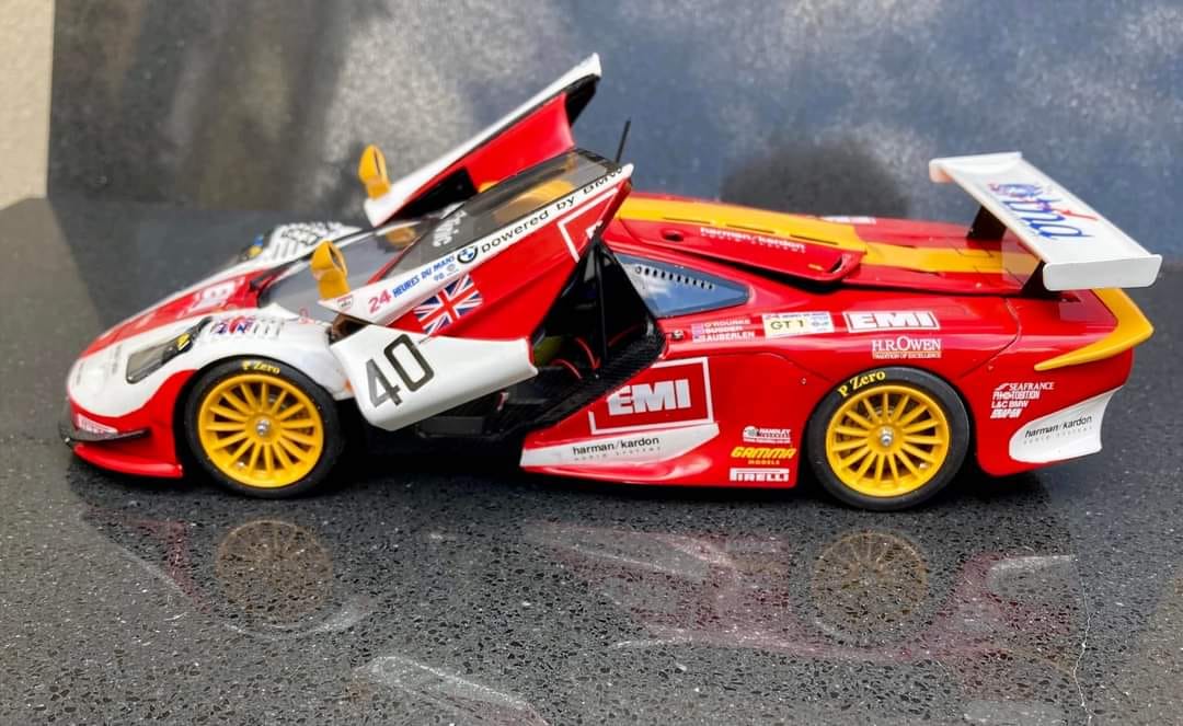 自動車 AOSHIMA 1/24 McLaren F1 GTR 1998 1/24 Aoshima McLaren F1 GTR EMI from 1998 LeMans by Malcolm Hayes