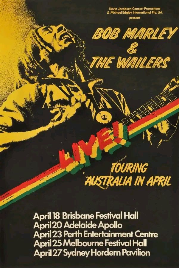 Bob Marley and the Wailers 1979 Australia Tour at Melbourne