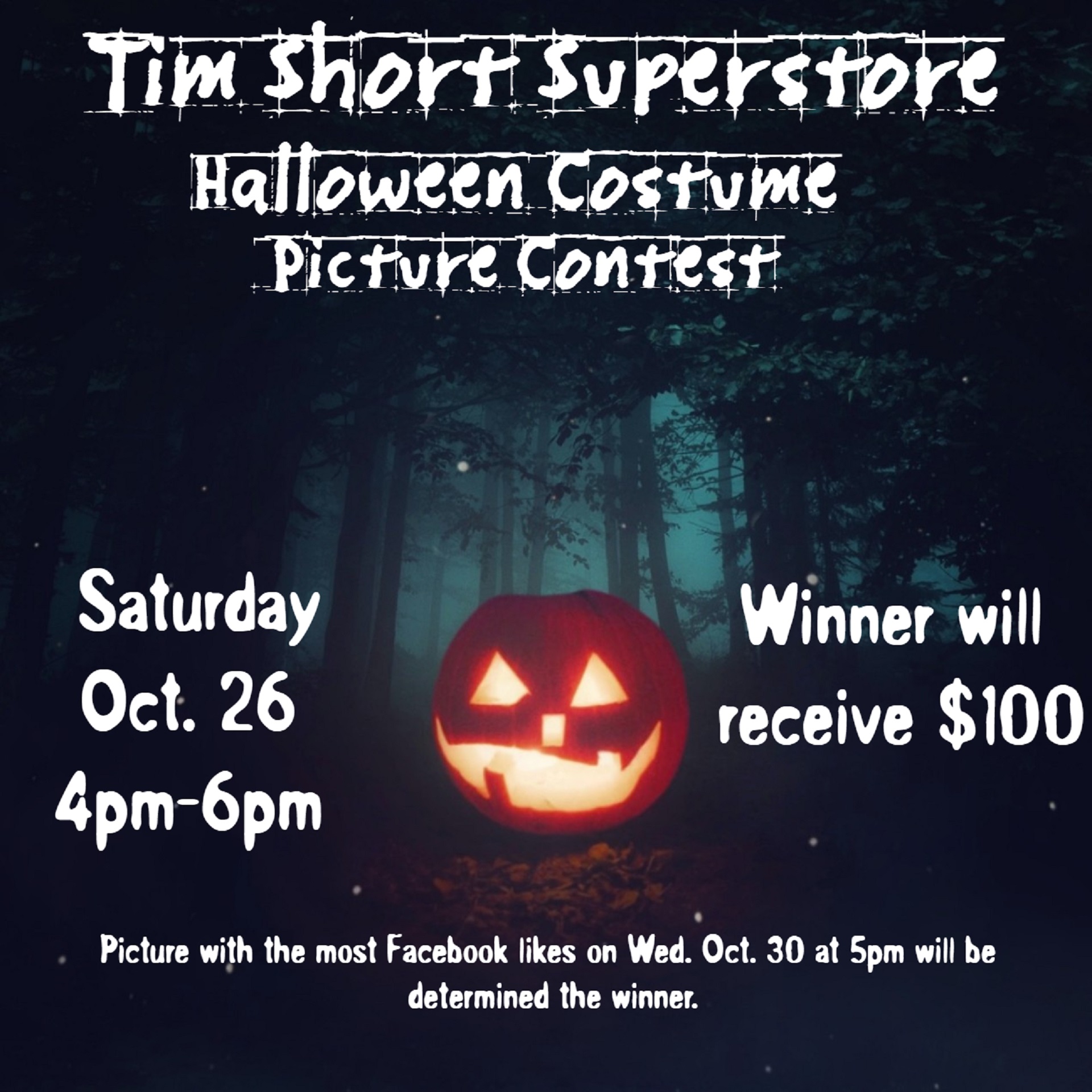 Tim Short Superstore Halloween Costume Picture Contest
