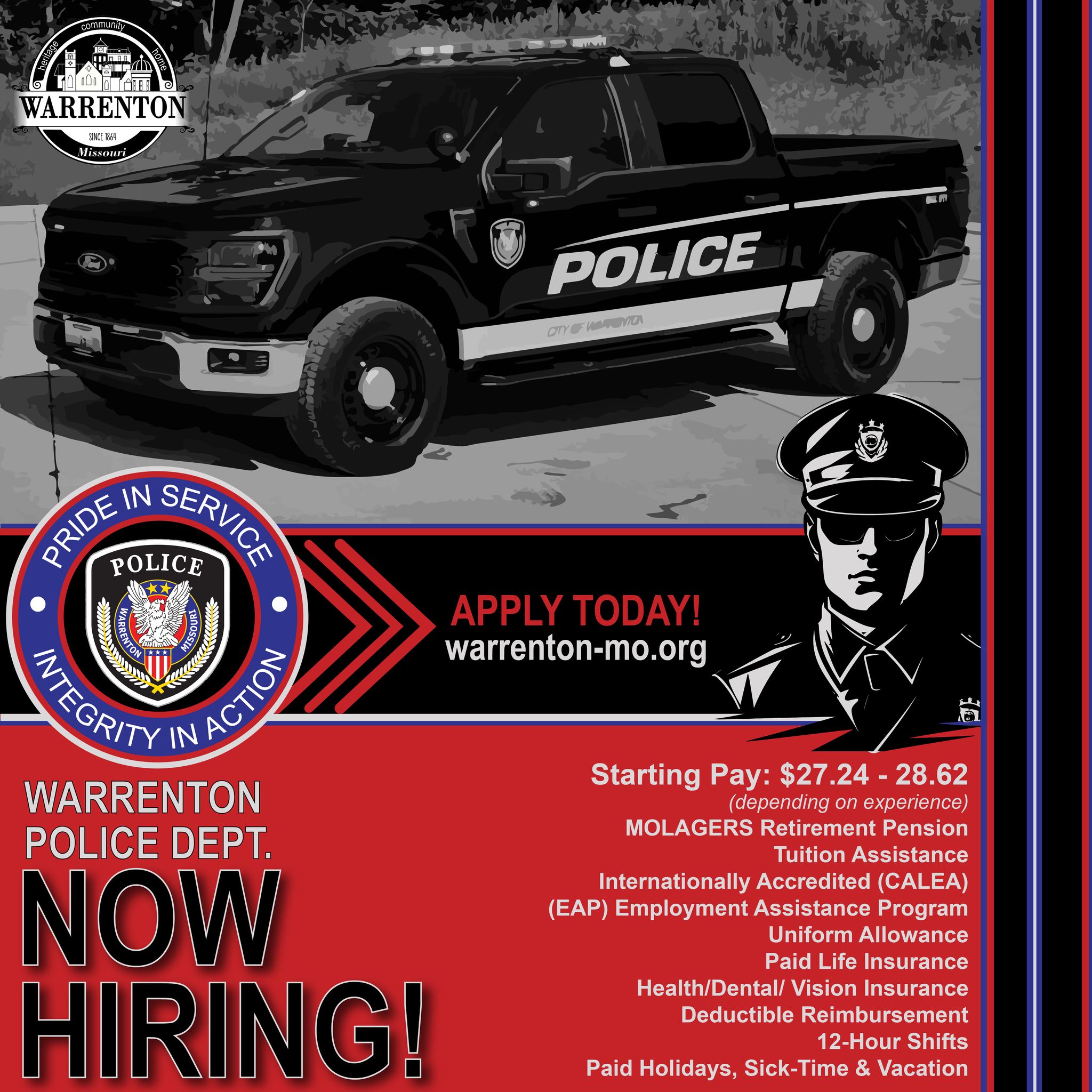 Warrenton MO police department overview.