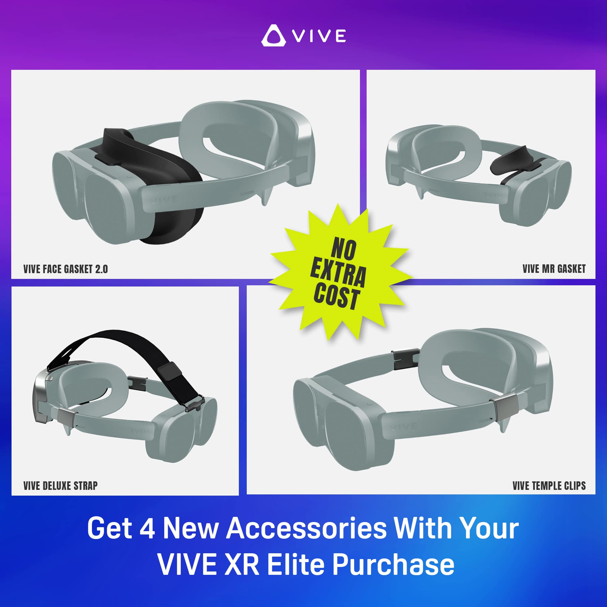 HTC - VIVE XR Elite now includes a Deluxe Pack featuring 4 