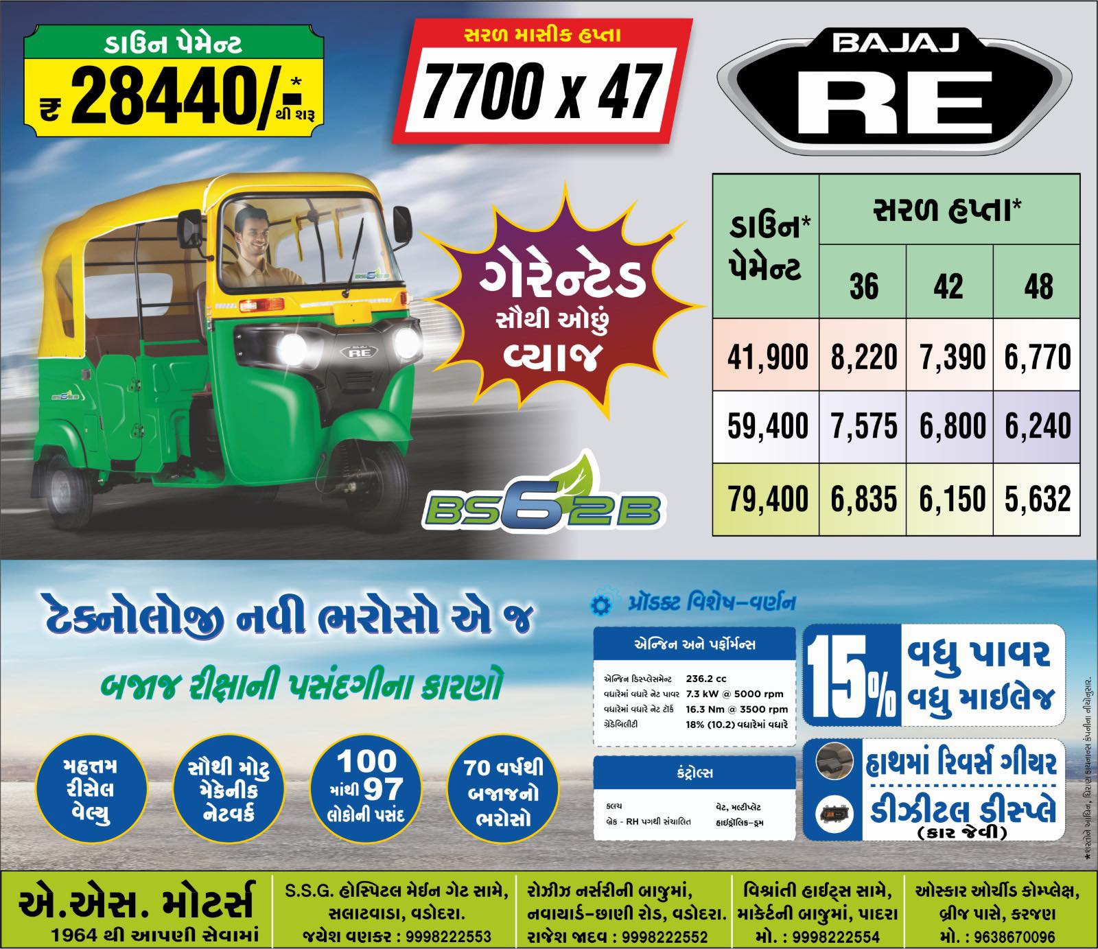Bajaj Auto A.S.Motors - Baroda | Vadodara