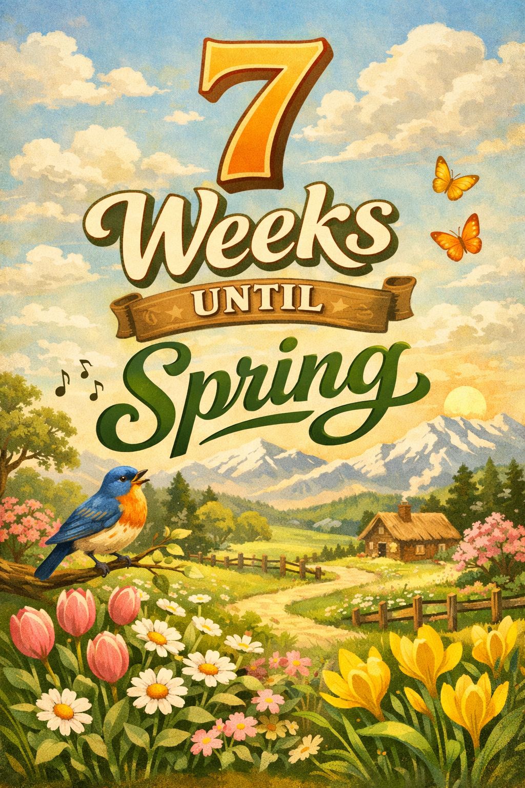 Happy - 7 Weeks Until Spring. #spring #springvibes #Spring2026 # ...