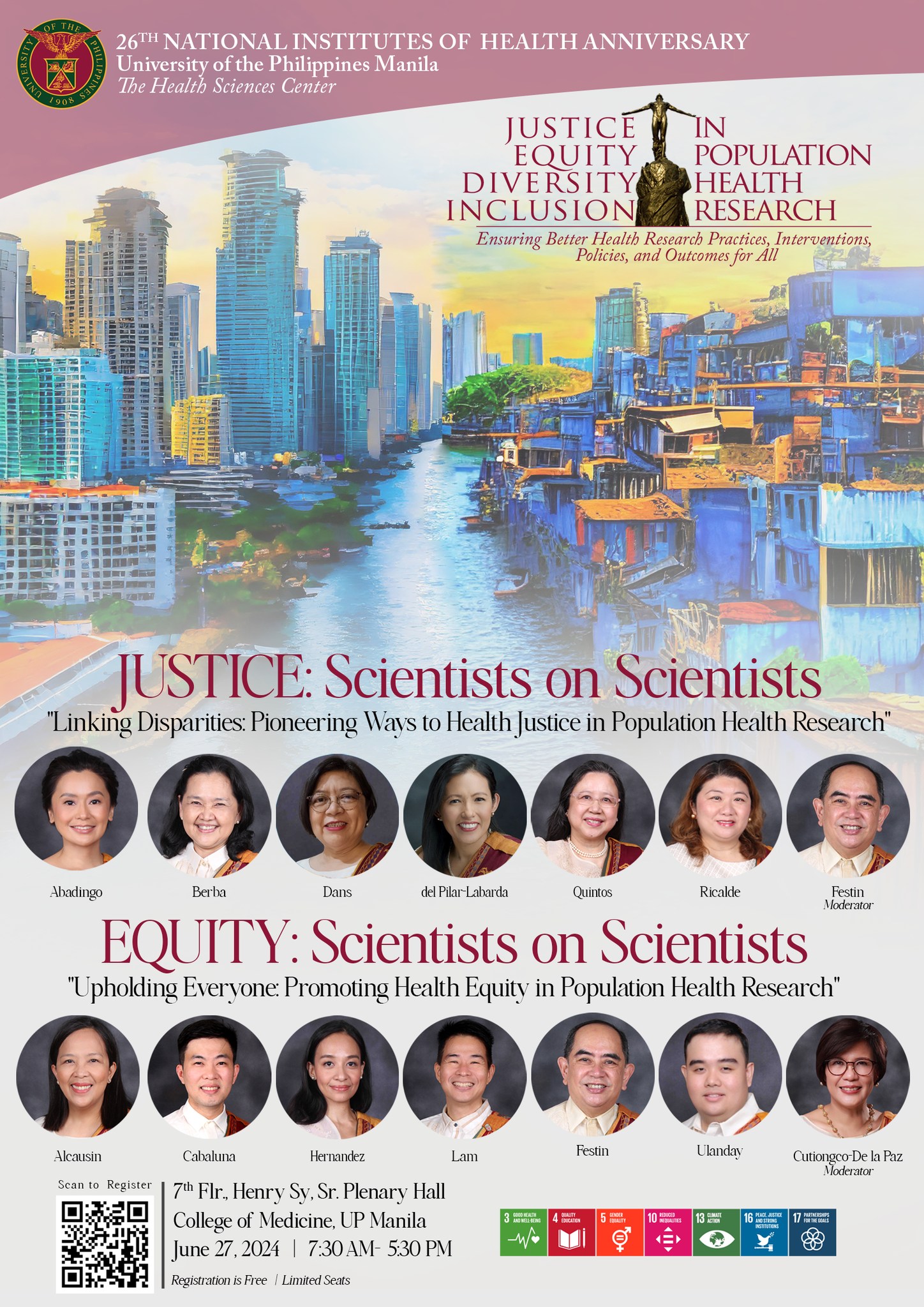 Our department chair Dr. Quintos and faculty Dr. Ricalde will be part ...