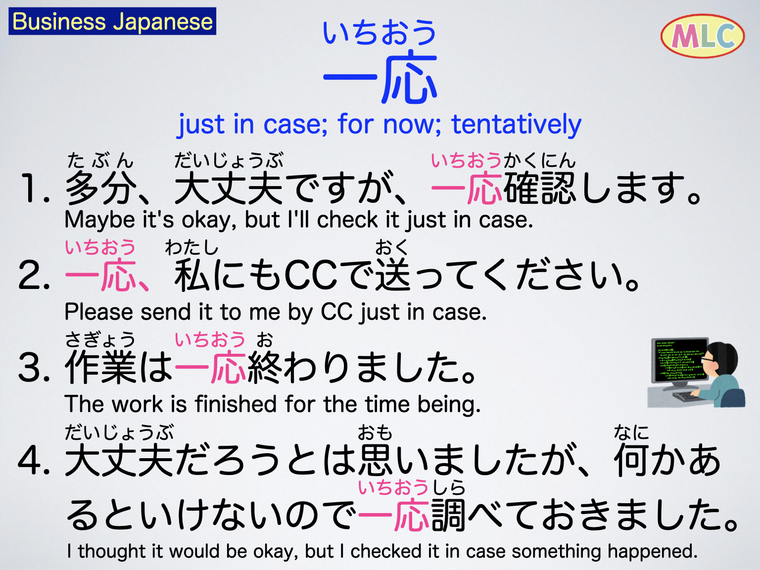 Business Japanese #example... - Japanese Language - MLC