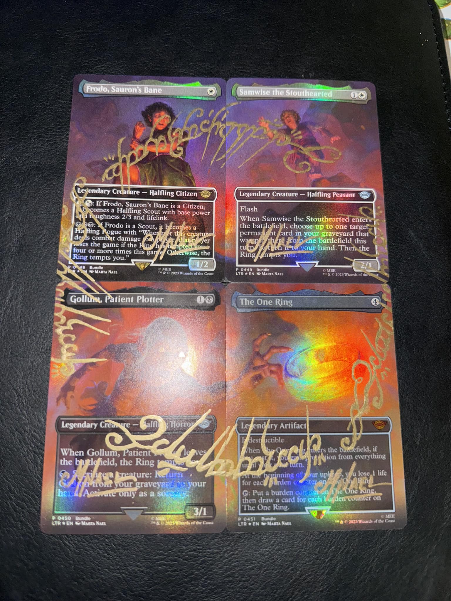 Marta Nael selling Magic the Gathering artist proofs in Antwerp