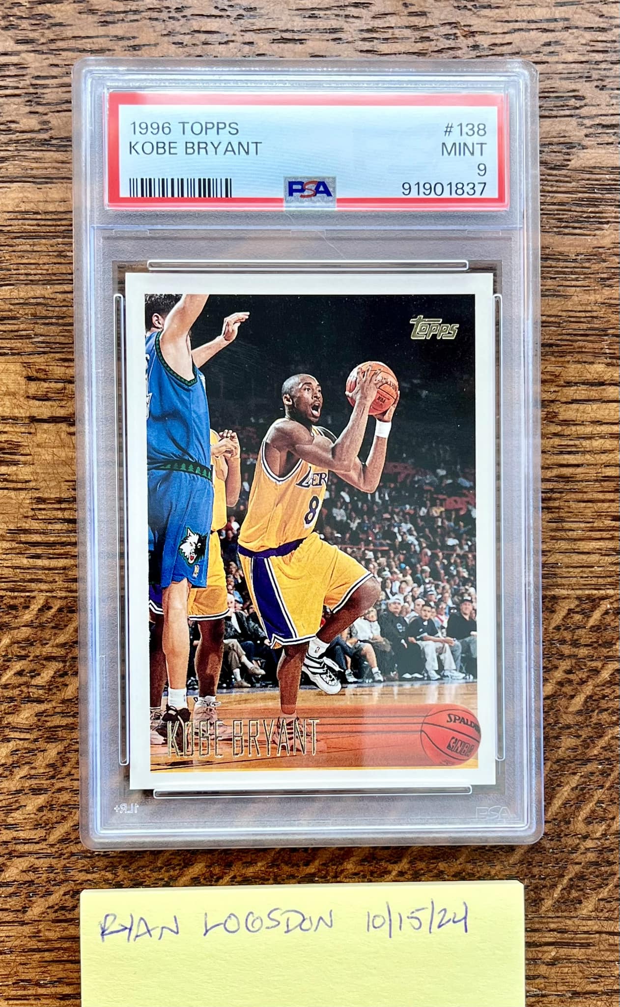 ??1996 TOPPS KOBE BRYANT PSA 10!?? It