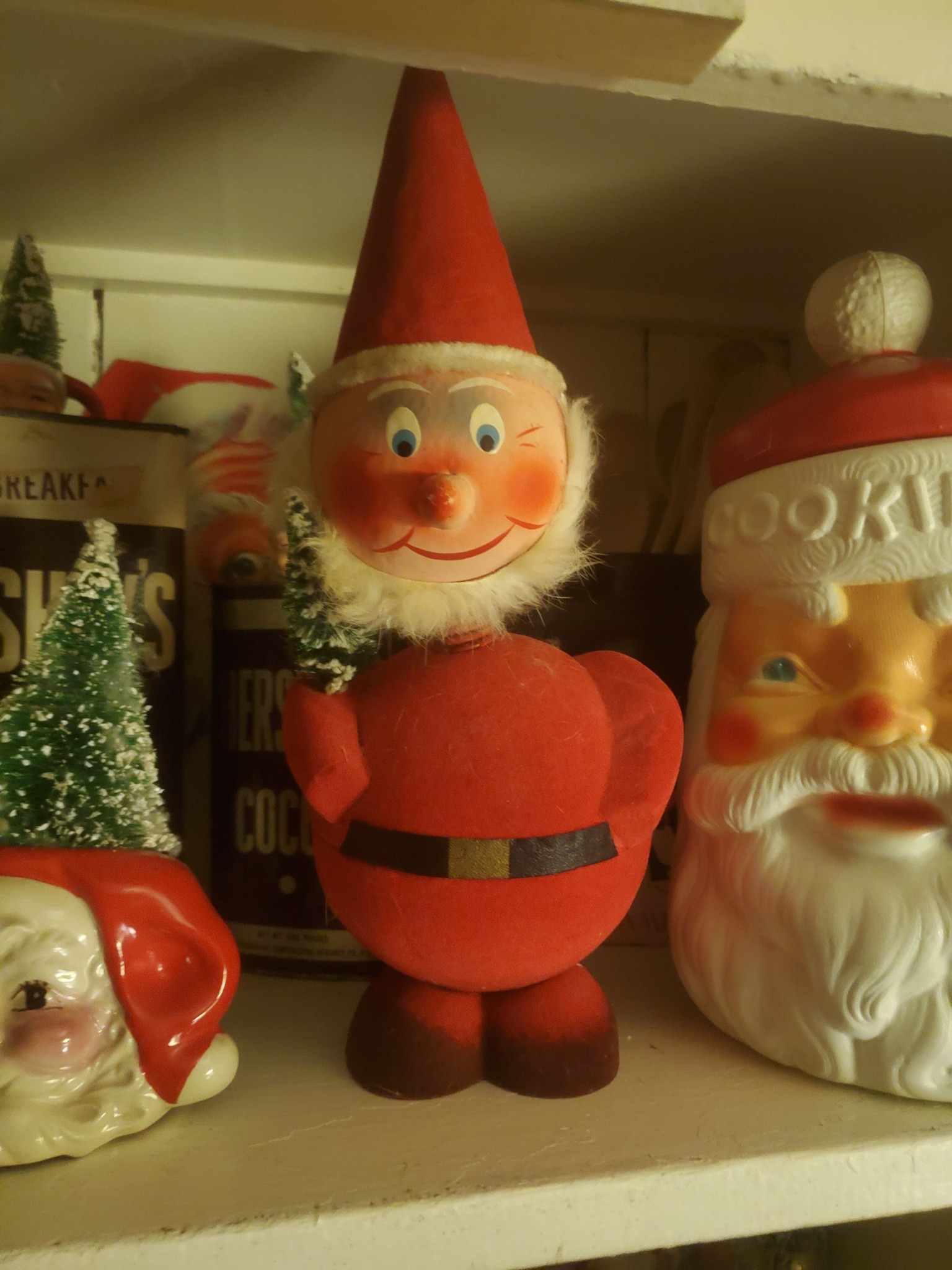 Vintage 1950s German Santa Candy Container display picture 1