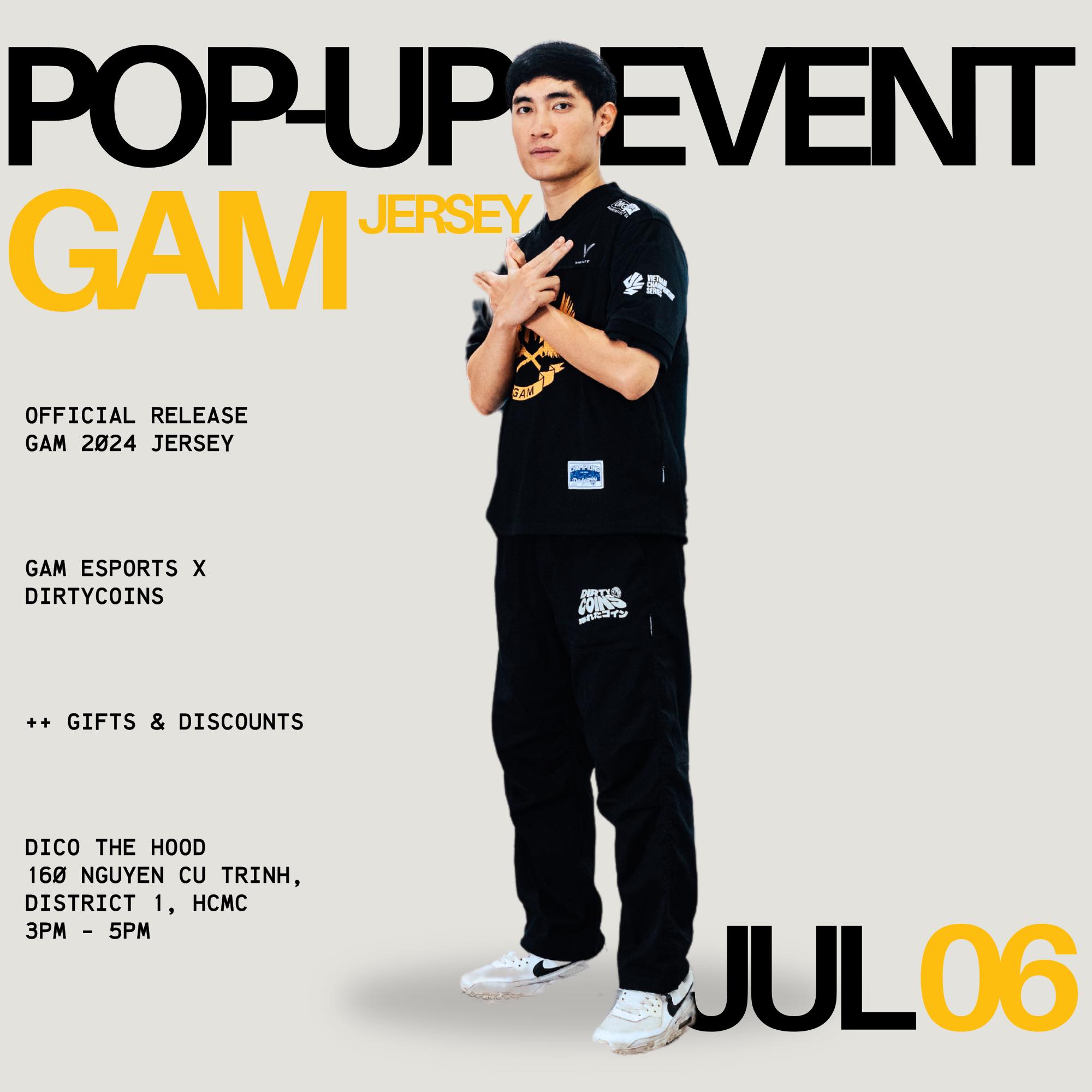 GAM Esports LoL - POP-UP EVENT - RA MẮT JERSEY GAM 2024... | Facebook