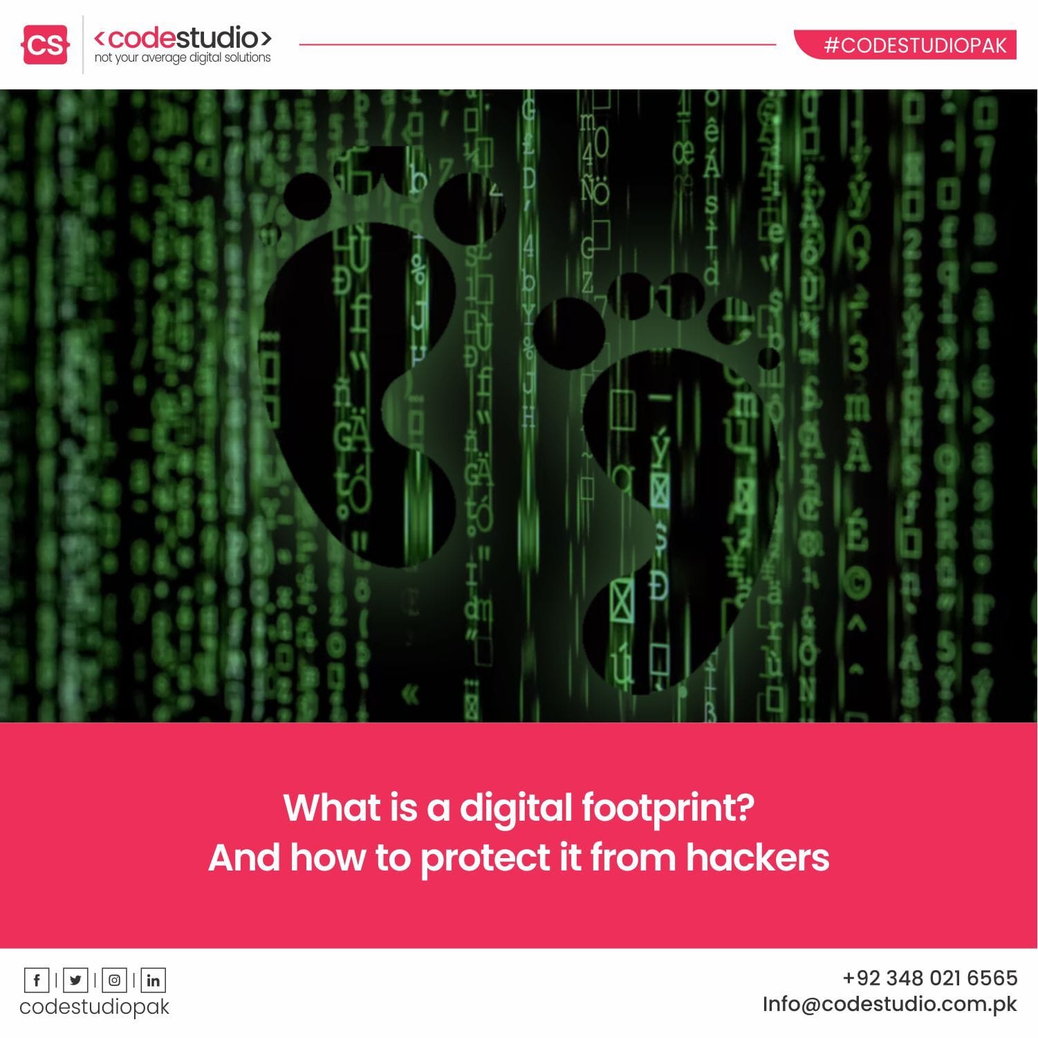 What is a digital footprint? And... - Code Studio Pakistan | Facebook