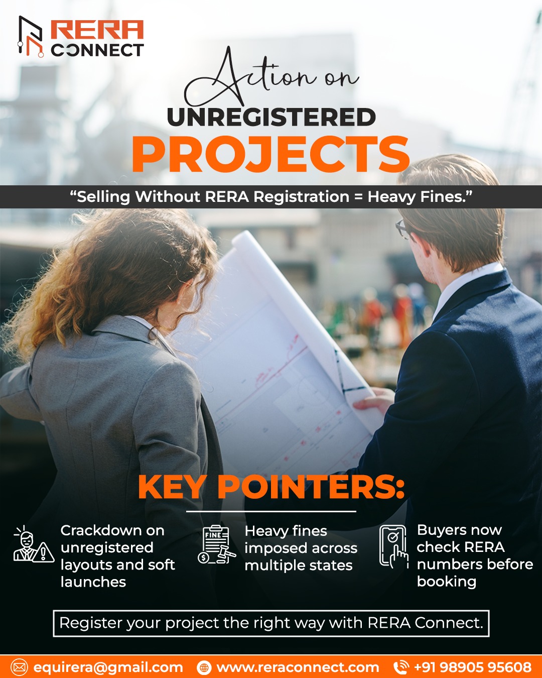 Rera Connect - 🚨 Action on Unregistered Projects Has Begun... | Facebook