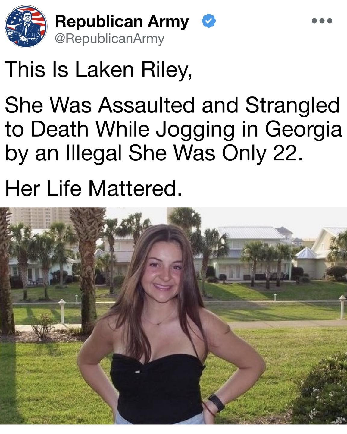 Republican - Laken Riley was a bright 22-year-old nursing student with ...