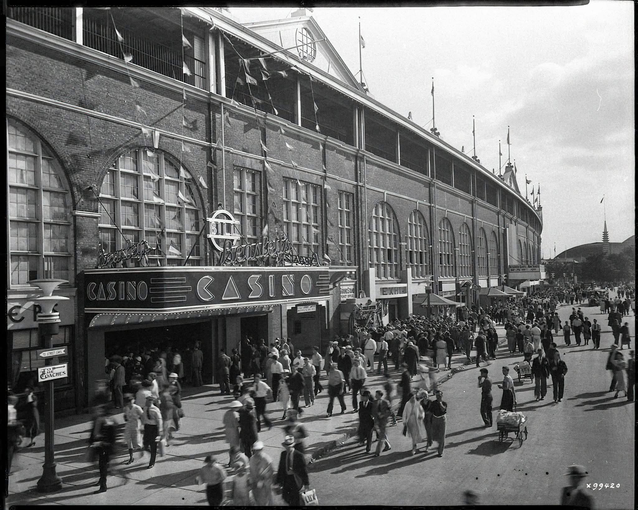 The entrance of the 