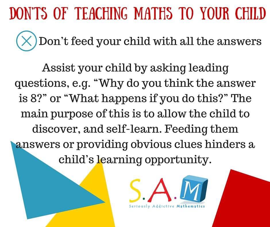 SAM - 🌟 Learning Math: The Dos and Don'ts! 🌟 In the journey of teaching ...