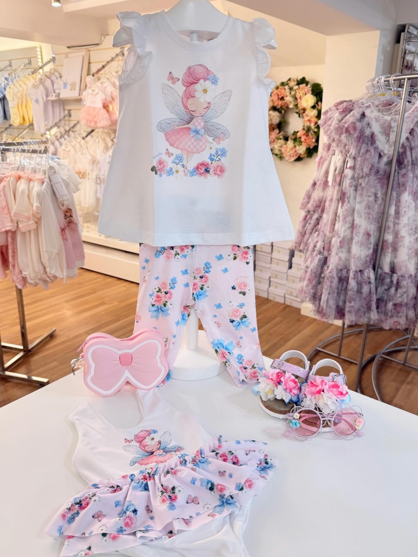 Monnalisa Bebe spring/summer ladybug & frog collection!🐞💚just  display picture 1
