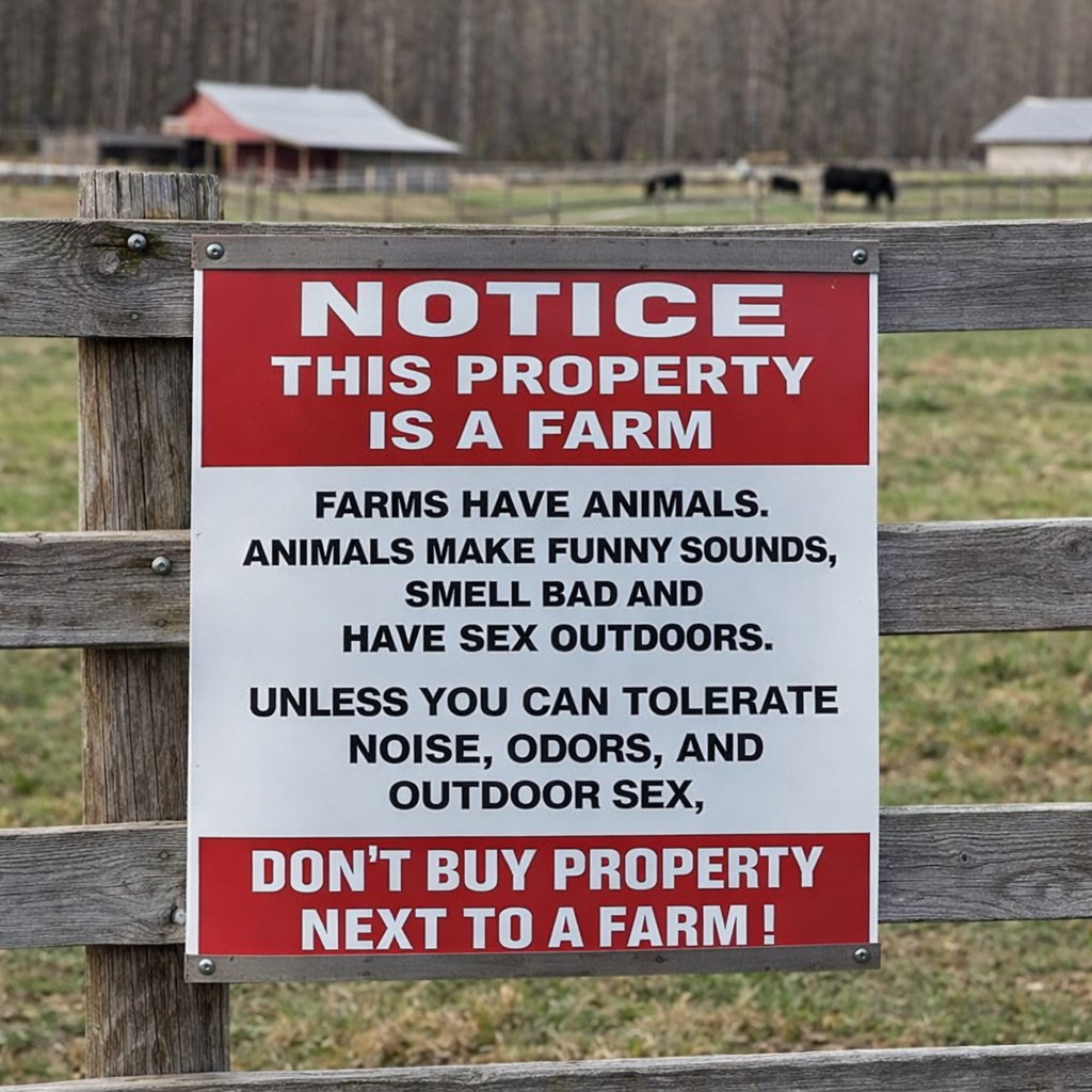Hooves, - Farm Life: Read the Sign 🚜😄 Friendly reminder for anyone ...