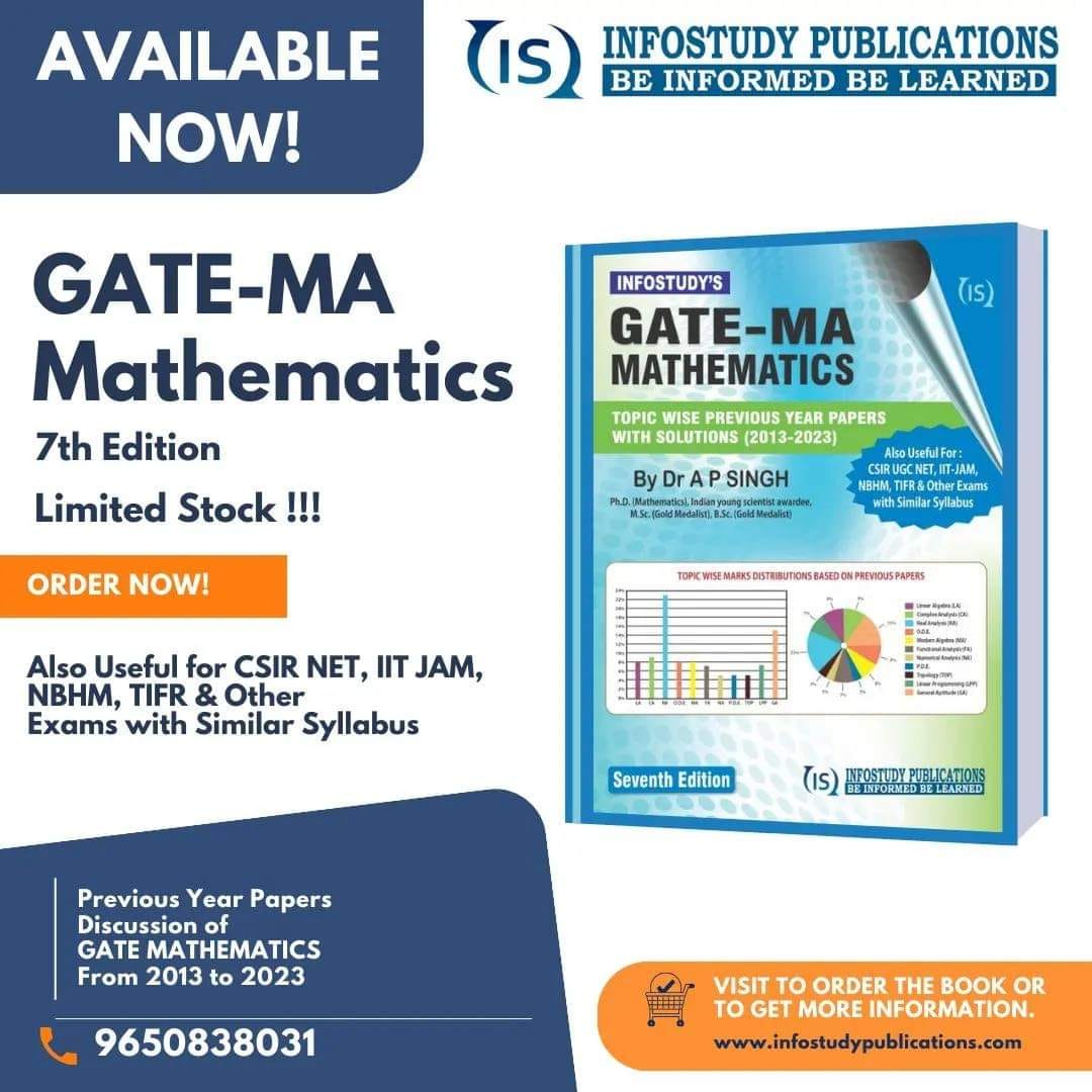 📚 Gate Mathematics: 7th edition... - Infostudy Publications